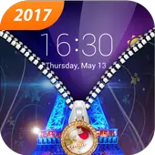 Diamond Zipper Lock Screen Free-Zipper Lock Screen icon