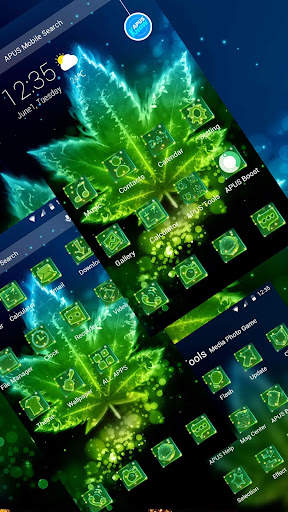 Shine Green Leaf Theme & HD wallpapers screenshot 8