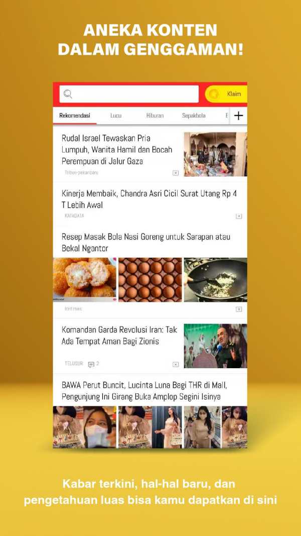 Baca Plus – Berita & Humor screenshot 1