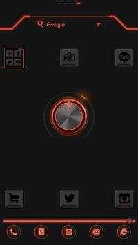 Neon(Red) dodol launcher theme screenshot 1