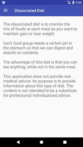 Dissociated Diet App screenshot 3