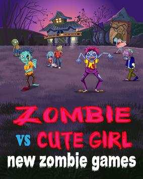 zombies vs too cute girl : free zombie game screenshot 1