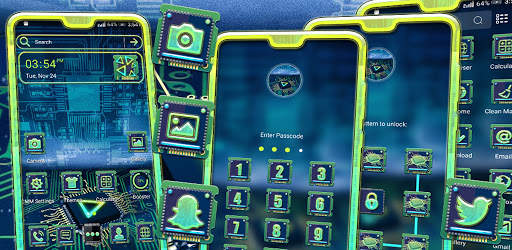 Digital Circuit Launcher Theme screenshot 6