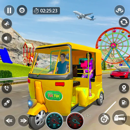 Tuk Tuk Rickshaw Taxi Driver icon