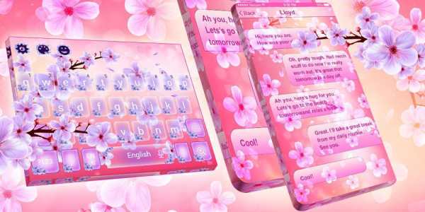 2019 Beautiful SMS Keyboard Themes screenshot 8