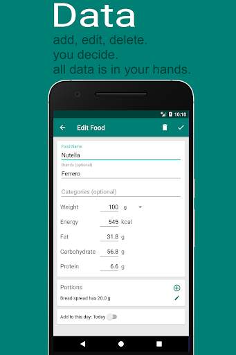 CC Calorie Counter screenshot 3