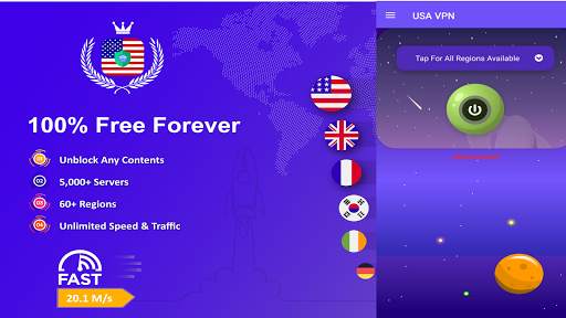 USA VPN - Free & Fast VPN Master: Secure VPN Proxy screenshot 2