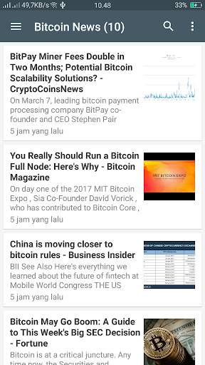 Bitcoin News 1 تصوير الشاشة