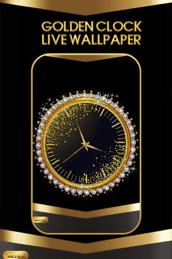 Golden Clock Live Wallpaper screenshot 1