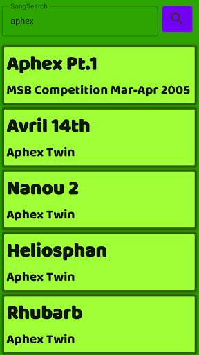 Song Search screenshot 1