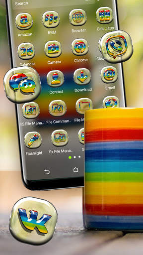 Rainbow Cup Launcher Theme screenshot 2