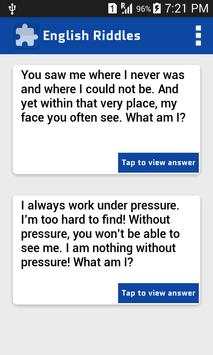 English Riddles screenshot 1