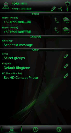 Theme RocketDial Spectra Green Glass screenshot 5