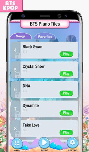BTS Army Piano Magic Tiles screenshot 3