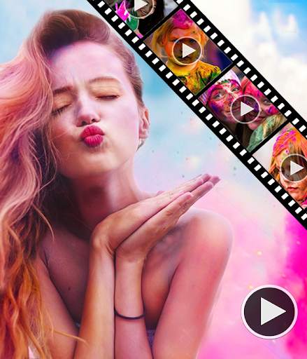 Happy Holi Video Maker screenshot 2