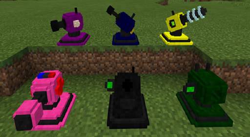Turrets Addon for MCPE  6 skins स्क्रीनशॉट 2