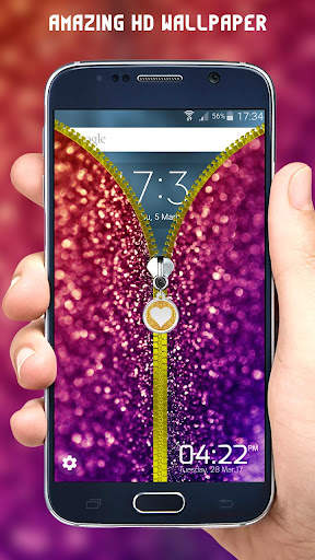Glitter Zipper Lock Screen 5 تصوير الشاشة