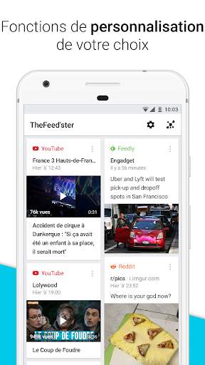 Feedster - Fil d'actualité, multi médias sociaux screenshot 4