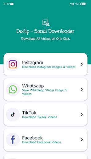 DoClip - All in one Video Downloader screenshot 1