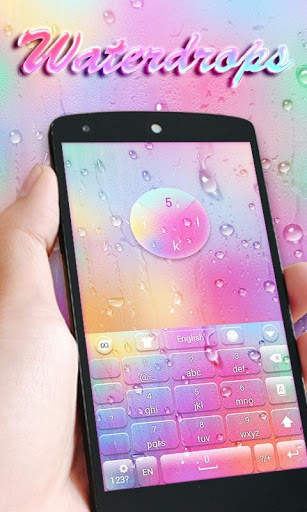 Waterdrops GO Keyboard Theme screenshot 5