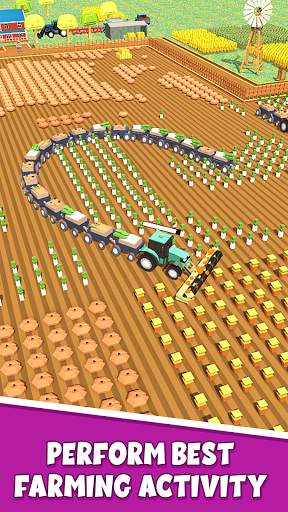 Farming.io - 3D Harvester Game screenshot 1
