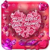 Red Heart Love Keyboard 10001002