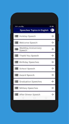 Speeches Topics in English | Public Speech & Ideas screenshot 1