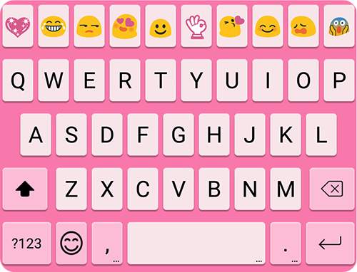 Simple Pink Emoji Keyboard screenshot 5