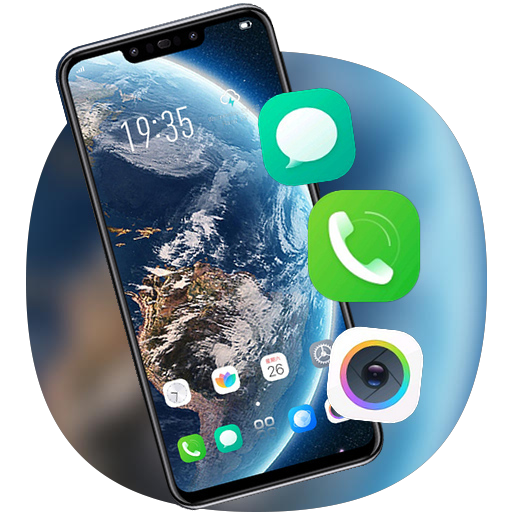 Space galaxy theme Cosmic earth icon