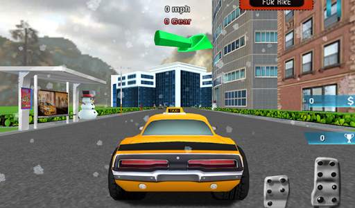 3D Santa Taxi Drive screenshot 7