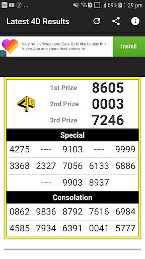 Malaysia black satta & live 4d result screenshot 1