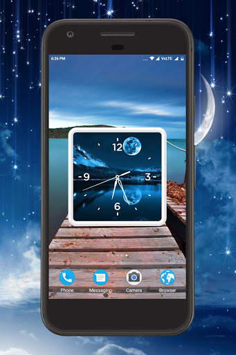 Moonlight Clock Live Wallpaper screenshot 1
