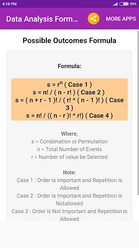 Data Analysis Formulas screenshot 6
