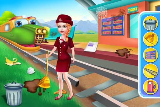 Train Station Simulator Game - Fun Games for Kids screenshot 2
