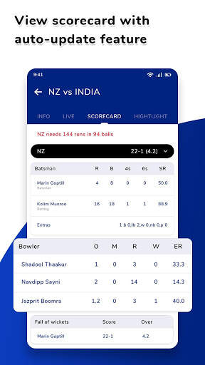 Live Cricket Score & Highlight - Live Line 2020 screenshot 4