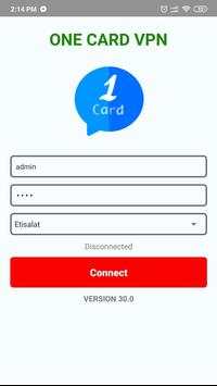 ONE CARD VPN screenshot 1