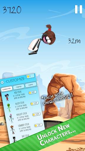 Stickman Trampoline FREE Backflip Jump Flip Master screenshot 3