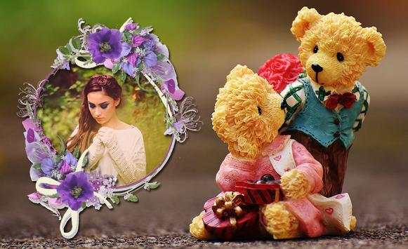 Valentine Teddy Bear Gift Photo Frames screenshot 2
