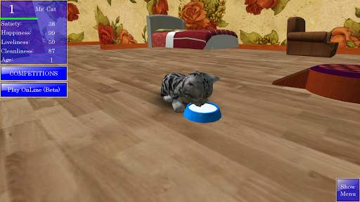 Cute Pocket Cat 3D screenshot 2