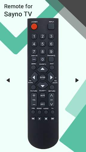Remote for Sanyo TV screenshot 1
