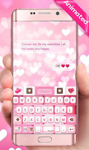 Fall In Love GO Keyboard Animated Theme screenshot 1
