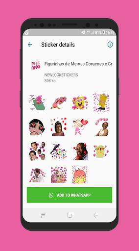 Figurinhas de Memes Corações e Crush WAStickerApps screenshot 15