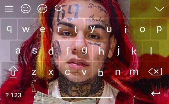 6IX9INE Keyboard Theme 4 تصوير الشاشة