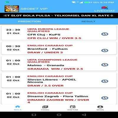 Sbobet Pusat Betting Tips Bola Pulsa screenshot 2