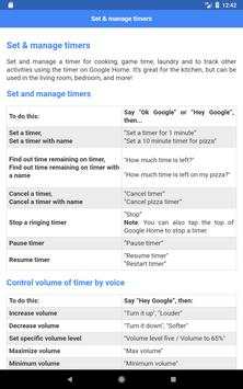 Commands for Google Home Mini स्क्रीनशॉट 8