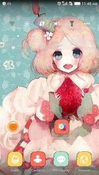 Kawaii girl theme-ABC Launcher screenshot 2