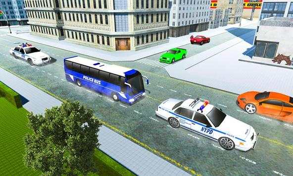 Polisi Bus Driving Sim 2018 - Tawanan Transporter screenshot 2