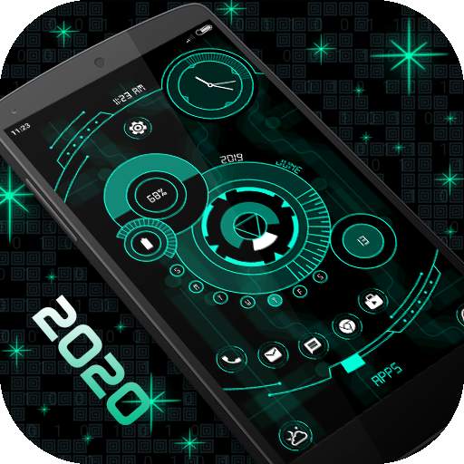 Classy hightech Launcher 2 - App lock, Hide App 7.0