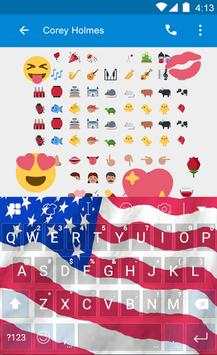 America Banner Emoji Keyboard screenshot 2