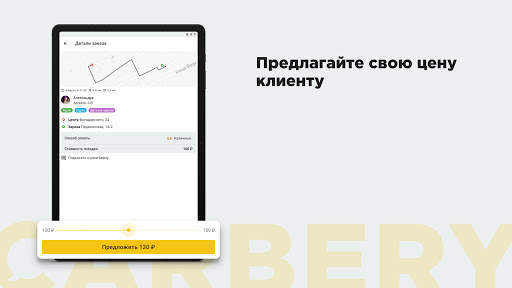 CARBERY — Заказ такси Доставка. Вы назначаете цену screenshot 16